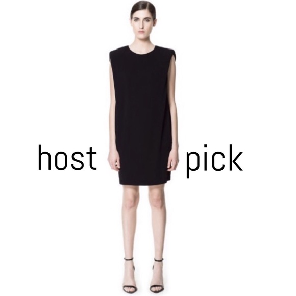 Zara Dresses & Skirts - Zara Open Back Black Dress EUC XS